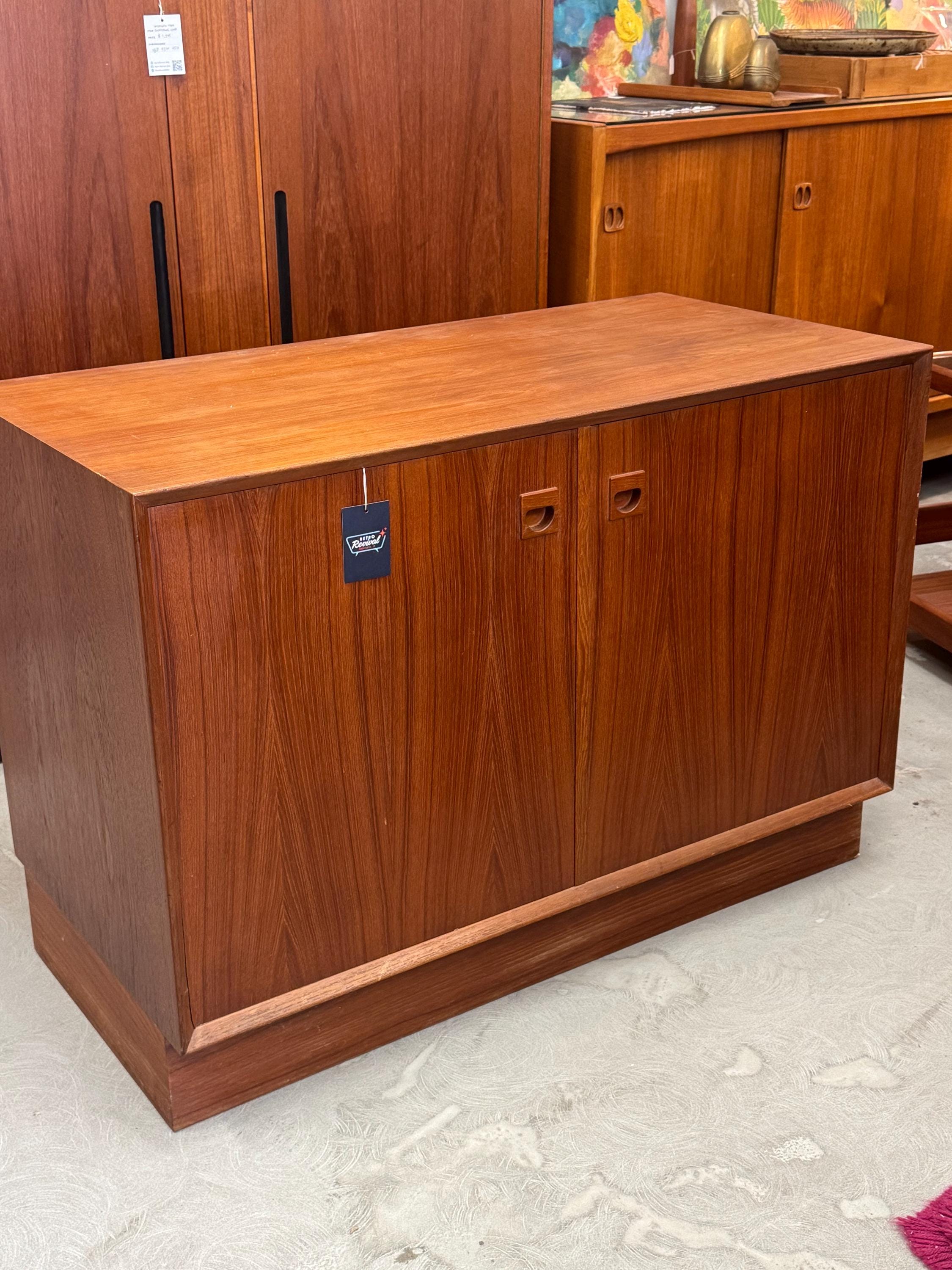 Vintage Danish Modern Teak Petite Sideboard